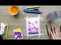 How to paint flowers with watercolor pencils for beginners