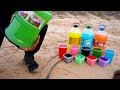 How to make Giant Rainbow Crickets with Orbeez, Coke, Fanta, Mirinda, Monster and Mentos & Sodas