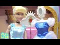 プリンセスお姫様のお部屋で着せ替えごっこ ドレスに大変身 エルサ アナ 白雪姫 バービー人形 シンデレラかぼちゃの馬車  ✨ Barbie ベットルーム手作り工作 DIY❤️ミニチュアドールハウス