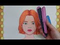 [💸paperdiy💸] De-puff face Makeup ASMR Make over 붓기 쏘옥~ 빼고 훈녀되기! Paper cosmetics paper play 종이놀이