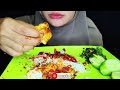 INSANELY SPICY🥵❗ FRIED Tahu TEMPE SAMBAL GEPREK🔥+ RAW LALAPAN |MUKBANG INDONESIA |EATING SOUNDS