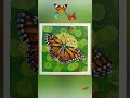 pintura de mariposa monarca 🦋 fácil con pinturas acrílicas.