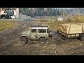 FJ40 To Transport URGENT Supplies For Mountain Road Access 🚛🎮 [ Snowrunner + Thrustmaster ]
