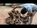 Watching A Carpenter Turn A Discarded Tree Stump Into Something Amazing