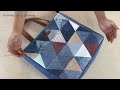 how to sew a denim tote bag with zipper tutorial , diy tote bag with zipper ideas ,denim reuse ideas
