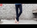 How to taper jeans (without sewing machine) | how to fit loose jeans | diy how to make jeans tight
