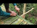 Build a giant tree shelter from START to FINISH, cook outdoors | Solo Bushcraft Trip