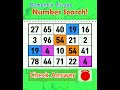 NumberSearch. It is difficult to get full marks for those over 60s. 【BrainGame | FindtheNumber】#25