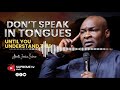 Listen to this before speaking in tongues. by #apostlejoshuaselman