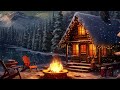 Snowy Night Jazz Piano Music - Soft Background Jazz - Tender Jazz Music for Sleep & Crackling Fire