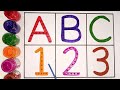 Learn to count, One two three, 123 Numbers, 123, 1 to 100 counting, abc, a to z alphabet - 243