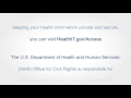 Video 2  - Your Health Information, Your Rights
