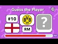 Guess the Footballer from the Club, Number, Position and Country