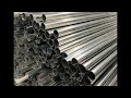 100 metal pipes fall onto the ground continously