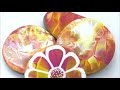 Press Painting Stones Fluid Art Base Coat for Kindness Rocks || Rock Painting 101