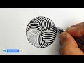 How to Draw Pattern #186 | Zentangle Pattern | Doodle Pattern | Mandala Pattern