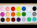 How to Create 16 New Colors from 3 Primary Colors | Satisfying Color Mixing