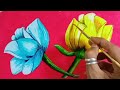 Acrylic painting for beginners flower🌺🌻🌹🌷