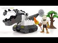 Treasure in the sand?? Assemble the Mega Construx Dinotrux block! | DuDuPopTOY