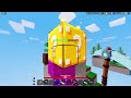 I Secretly CHEATED Using HUGE LUCKY BLOCKS  Roblox Bedwars