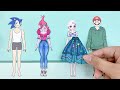 Battle Elsa, Poppy & Mario : Poppy Playtime 3 or Digital Circus? | DIY Paper Dolls Fashion