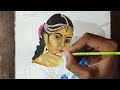 Draw By Me - Yashoda Krishna Drawing , Krishna Drawing water colour