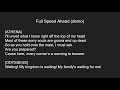 Full Speed Ahead (demo) lyrics