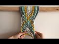 How to weave / continuous weave macrame