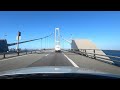 The Great Belt Bridge in Denmark - Full Drive