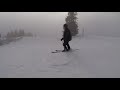 Skiing with clouds