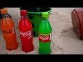 Experiment: Big Toothpaste Eruption From Rainbow Coca Cola and Mentos