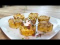 Loaded Mashed Potato Puffs! | Super Easy Side Dish or Appetizer Recipe