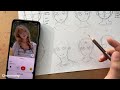 How to draw face for beginners (free template) Easy way to practice :)