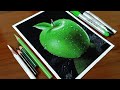 Realistic Colour Pencil & Brush Pen Drawing 