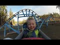 Back Yard Roller Coaster - Wyatt's First Ride
