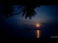 Perfect sunrise ambience  on the beach with a heavenly calming ocean sounds