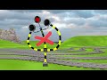 踏切アニメ  あぶない電車 TRAIN 🚦 Fumikiri 3D Railroad Crossing Animation #1