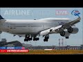 Lufthansa Boeing 747-8i's Dramatic Touch and Go at LAX | Airline Videos Live Capture