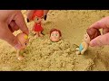 JJ goes looking for a ball at the beach and meets a shark | Pretend Play with Cocomelon Toys