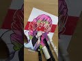 Drawing Demon Slayer Characters with Scary Stories Part 3 (TIKTOK ANIME ART)