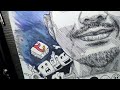 Short video clip of my latest Ink portrait with Doodle Art