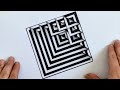 Anamorphic art ,OP Art Ideas,Optical Illusion Tutorial Step by Step ,3D Art ,obstacle drawing