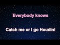 Karaoke♬ Houdini - Dua Lipa 【No Guide Melody】 Instrumental, Lyric