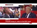 Donald Trump Jr and Kai Trump speak at Republican convention | BBC News