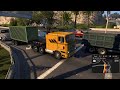 American Truck Simulator International 9800i Truck Load for City Los Angeles #gameplay