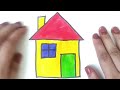 HOW TO DRAW HOUSE DRAWING || HOUSE DRAWING STEP BY STEP || HOUSE DRAWING FOR BEGINNERS