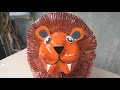 Recycling Plastic Bottles into Lion Planter Pots For Small Garden | Garden Ideas