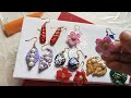 ঘৰতে কাপোৰৰ লগত মিলাকৈ ধুনীয়া কাণফুলি বনালো  // Homemade#earrings  //lace ৰ কাণফুলি  বনালো