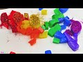 Satisfying Video l How To Make Rainbow Spoon Glitter with Jelly Cutting ASMR | Zon Zon