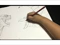 How to draw Godzilla vs Rodan tutorial